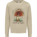 Made of Magic Mushrooms LSD Trippy Mens Sweatshirt Jumper Sand