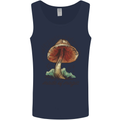 Made of Magic Mushrooms LSD Trippy Mens Vest Tank Top Navy Blue