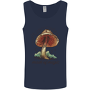 Made of Magic Mushrooms LSD Trippy Mens Vest Tank Top Navy Blue