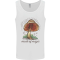Made of Magic Mushrooms LSD Trippy Mens Vest Tank Top White