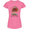 Made of Magic Mushrooms LSD Trippy Womens Petite Cut T-Shirt Azalea