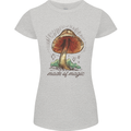 Made of Magic Mushrooms LSD Trippy Womens Petite Cut T-Shirt Sports Grey