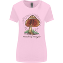 Made of Magic Mushrooms LSD Trippy Womens Wider Cut T-Shirt Light Pink