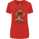 Made of Magic Mushrooms LSD Trippy Womens Wider Cut T-Shirt Red