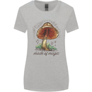 Made of Magic Mushrooms LSD Trippy Womens Wider Cut T-Shirt Sports Grey