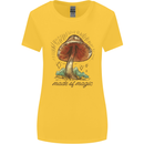 Made of Magic Mushrooms LSD Trippy Womens Wider Cut T-Shirt Yellow