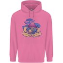 Magic Mushroom Hands Mycology Trippy Childrens Kids Hoodie Azalea