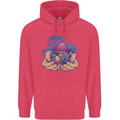 Magic Mushroom Hands Mycology Trippy Childrens Kids Hoodie Heliconia