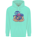 Magic Mushroom Hands Mycology Trippy Childrens Kids Hoodie Peppermint