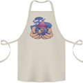 Magic Mushroom Hands Mycology Trippy Cotton Apron 100% Organic Natural