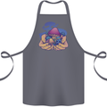 Magic Mushroom Hands Mycology Trippy Cotton Apron 100% Organic Steel