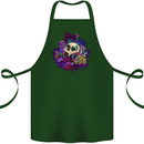 Magic Mushroom Skull LSD Hallucinogenic Cotton Apron 100% Organic Forest Green