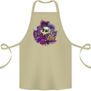 Magic Mushroom Skull LSD Hallucinogenic Cotton Apron 100% Organic Khaki