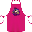 Magic Mushroom Skull LSD Hallucinogenic Cotton Apron 100% Organic Pink