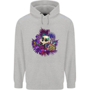 Magic Mushroom Skull LSD Hallucinogenic Mens 80% Cotton Hoodie Sports Grey