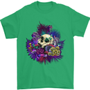 Magic Mushroom Skull LSD Hallucinogenic Mens T-Shirt 100% Cotton Irish Green