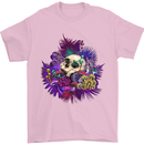Magic Mushroom Skull LSD Hallucinogenic Mens T-Shirt 100% Cotton Light Pink