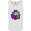 Magic Mushroom Skull LSD Hallucinogenic Mens Vest Tank Top White