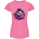 Magic Mushroom Skull LSD Hallucinogenic Womens Petite Cut T-Shirt Azalea