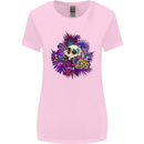 Magic Mushroom Skull LSD Hallucinogenic Womens Wider Cut T-Shirt Light Pink