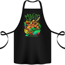 Magic Mushrooms Drugs LSD Acid Trip Cotton Apron 100% Organic Black
