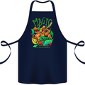 Magic Mushrooms Drugs LSD Acid Trip Cotton Apron 100% Organic Navy Blue