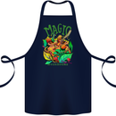Magic Mushrooms Drugs LSD Acid Trip Cotton Apron 100% Organic Navy Blue