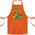 Magic Mushrooms Drugs LSD Acid Trip Cotton Apron 100% Organic Orange