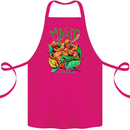 Magic Mushrooms Drugs LSD Acid Trip Cotton Apron 100% Organic Pink