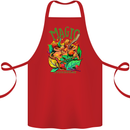 Magic Mushrooms Drugs LSD Acid Trip Cotton Apron 100% Organic Red