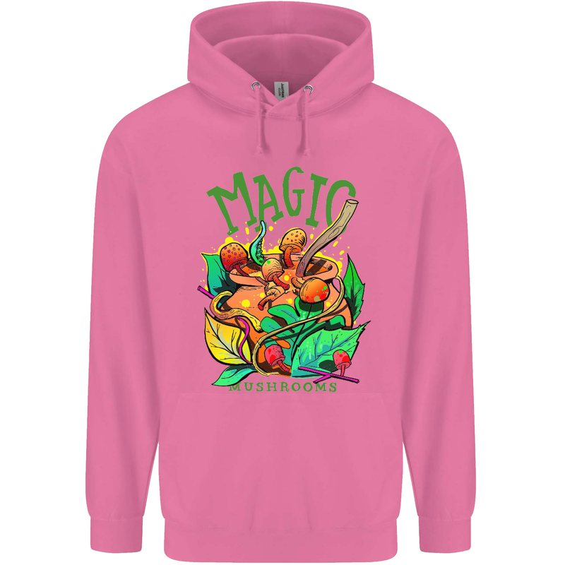 Magic Mushrooms Drugs LSD Acid Trip Mens 80% Cotton Hoodie Azelea