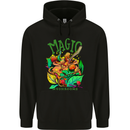 Magic Mushrooms Drugs LSD Acid Trip Mens 80% Cotton Hoodie Black