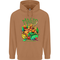 Magic Mushrooms Drugs LSD Acid Trip Mens 80% Cotton Hoodie Caramel Latte
