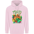 Magic Mushrooms Drugs LSD Acid Trip Mens 80% Cotton Hoodie Light Pink