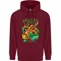 Magic Mushrooms Drugs LSD Acid Trip Mens 80% Cotton Hoodie Maroon