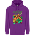 Magic Mushrooms Drugs LSD Acid Trip Mens 80% Cotton Hoodie Purple