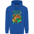 Magic Mushrooms Drugs LSD Acid Trip Mens 80% Cotton Hoodie Royal Blue