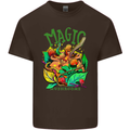 Magic Mushrooms Drugs LSD Acid Trip Mens Cotton T-Shirt Tee Top Dark Chocolate