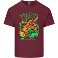 Magic Mushrooms Drugs LSD Acid Trip Mens Cotton T-Shirt Tee Top Maroon