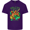 Magic Mushrooms Drugs LSD Acid Trip Mens Cotton T-Shirt Tee Top Purple