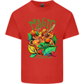 Magic Mushrooms Drugs LSD Acid Trip Mens Cotton T-Shirt Tee Top Red