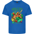 Magic Mushrooms Drugs LSD Acid Trip Mens Cotton T-Shirt Tee Top Royal Blue