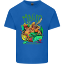 Magic Mushrooms Drugs LSD Acid Trip Mens Cotton T-Shirt Tee Top Royal Blue