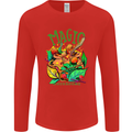 Magic Mushrooms Drugs LSD Acid Trip Mens Long Sleeve T-Shirt Red