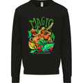 Magic Mushrooms Drugs LSD Acid Trip Mens Sweatshirt Jumper Black