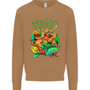 Magic Mushrooms Drugs LSD Acid Trip Mens Sweatshirt Jumper Caramel Latte