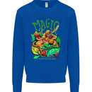 Magic Mushrooms Drugs LSD Acid Trip Mens Sweatshirt Jumper Royal Blue