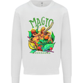 Magic Mushrooms Drugs LSD Acid Trip Mens Sweatshirt Jumper White