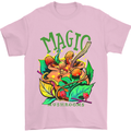 Magic Mushrooms Drugs LSD Acid Trip Mens T-Shirt Cotton Gildan Light Pink