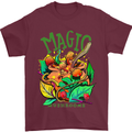 Magic Mushrooms Drugs LSD Acid Trip Mens T-Shirt Cotton Gildan Maroon